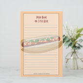 Hot Dog Stationery Briefpapier (Staand voorkant)
