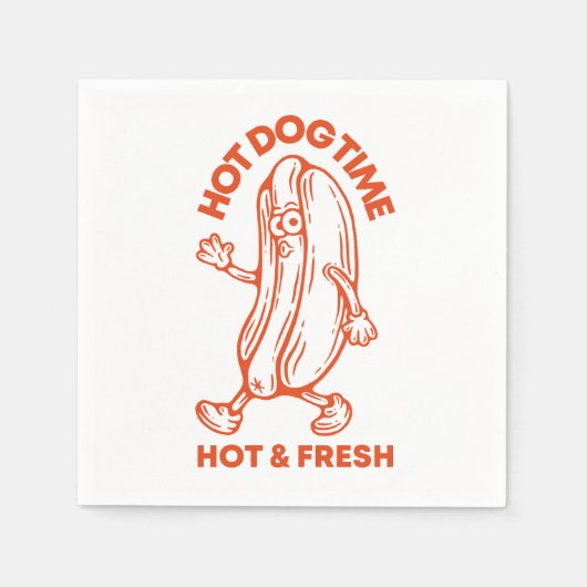 Hot Dog Time Servet (Voorkant)