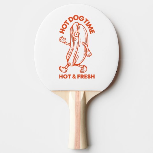 Hot Dog Time Tafeltennisbatje (Voorkant)