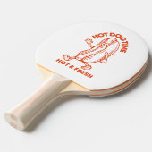 Hot Dog Time Tafeltennisbatje (Voorkant Gekanteld)