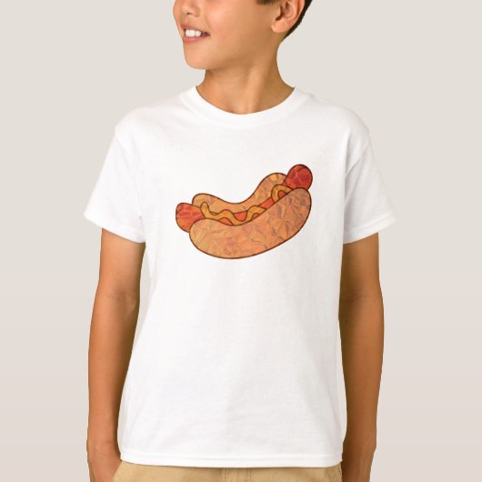 HOT DOG TSHIRT VOOR MANNEN VROUWEN EN KINDEREN (Voorkant)