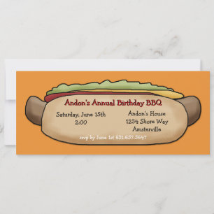 Hot Dog uitnodiging