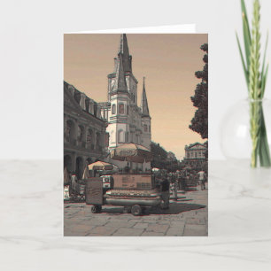 Hot Dog Vendor Frans kwartaal Kaart