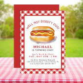 Hot Dog Verjaardag Uitnodiging | BBQ Cookout Party