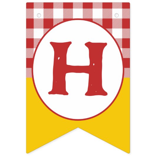 Hot Dog Verjaardagsfeest Bunting Flags - Kinder Co Vlaggetjes (Tweede vlag)