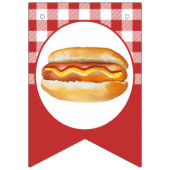 Hot Dog Verjaardagsfeest Bunting Flags - Kinder Co Vlaggetjes (Eerste vlag)
