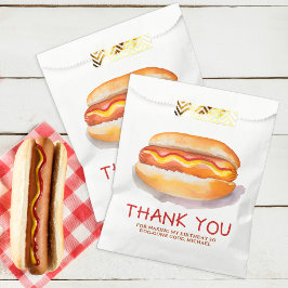 Hot Dog Verjaardagsfeest Voorkeur Bag – Kinder BBQ Bedankzakje