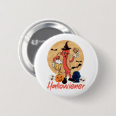 Hot Dog Volwassen Halloween Pun Ronde Button 5,7 Cm (Voorkant /achterkant)