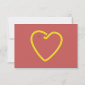 Hot Dog w / Mosterd Kinder School Valentijnsdag Ka Bedankkaart (Achterkant)