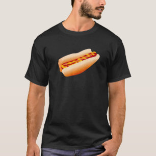 Hot Dog Wiener Sause Mustard Bun Frankfurter T-shirt