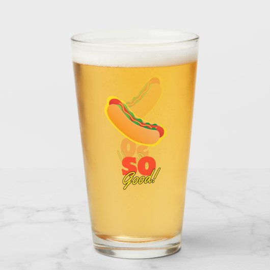 Hot Dog zo goed! Glas (Achterkant gevuld)