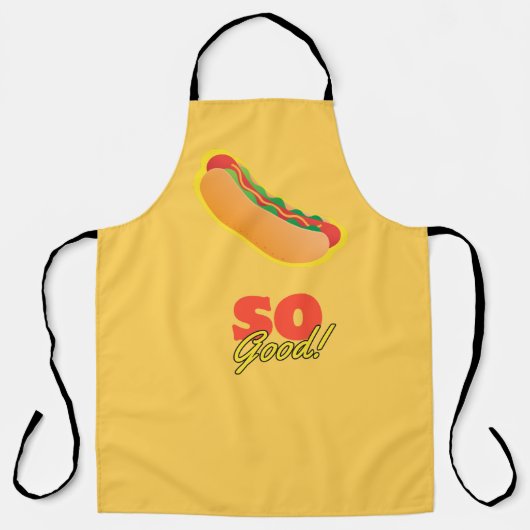 Hot Dog zo goed! Schort (Voorkant)