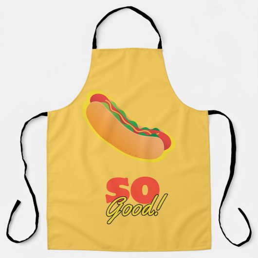 Hot Dog zo goed! Schort (Voorkant)