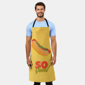 Hot Dog zo goed! Schort (Gedragen)