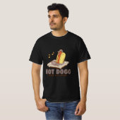 Hot Dogg – Droppin’ Beats, Not Buns Funny Tee T-shirt (Voorkant volledig)