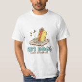 Hot Dogg – Droppin’ Beats, Not Buns Funny Tee T-shirt (Voorkant)