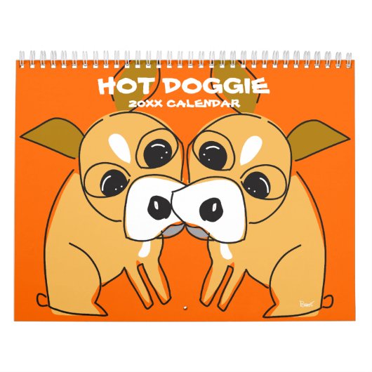 Hot Doggie Calendar Kalender (Hoes)