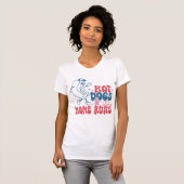 Hot Dogs & Home runt Baseball Mam  T-shirt (Voorkant volledig)