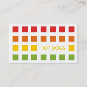 HOT DOGS (moskeesvierkantjes) Visitekaartje