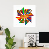 Hot Dogs Rock Poster (Thuiskantoor)
