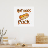 Hot Dogs Rock Poster (Keuken)