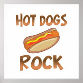 Hot Dogs Rock Poster (Voorkant)