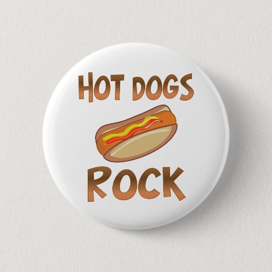 Hot Dogs Rock Ronde Button 5,7 Cm (Voorkant)