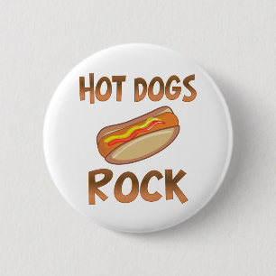 Hot Dogs Rock Ronde Button 5,7 Cm