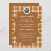 Hot dogs - Uitnodigingen van BBQ-partijen (Voorkant / Achterkant)