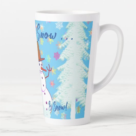 Hot Drink winterdag winterlatte Mok (Rechts)