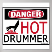 Hot Drummer Poster (Voorkant)