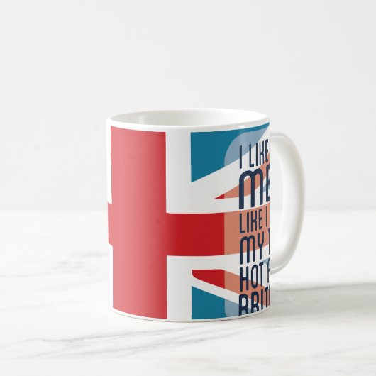 Hot- en Britse Mannen en thee Koffiemok (Voorkant rechts)