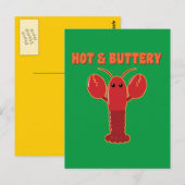 Hot- en Buttery Lobster-Briefkaart Briefkaart (Voorkant / Achterkant)
