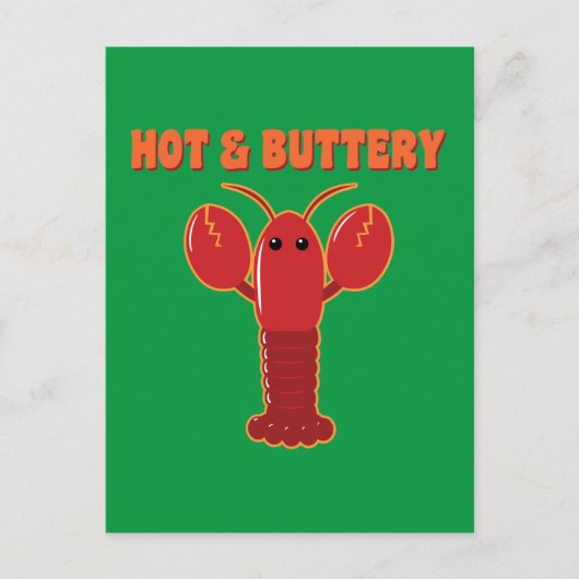 Hot- en Buttery Lobster-Briefkaart Briefkaart (Voorkant)