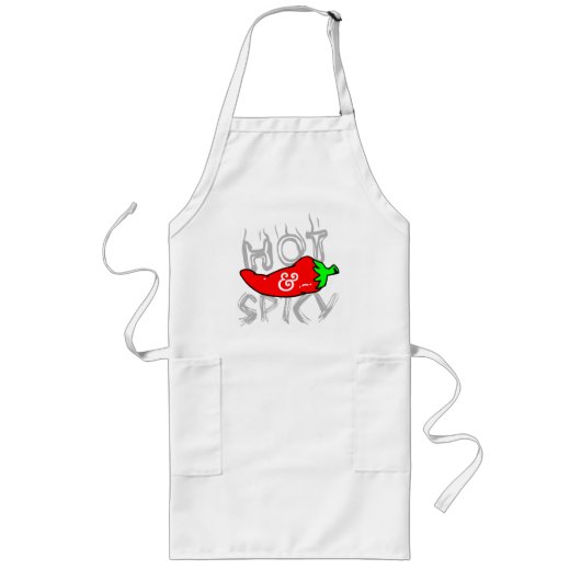 Hot- en Spicy Apron Lang Schort (Voorkant)