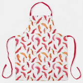 Hot- en Spicy Chillies Apron Schort (Voorkant)