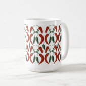 HOT EN SPICY Jalapeño Chili Patroonkunst Koffiemok (Voorkant rechts)