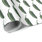 HOT EN SPICY Jalapeño Chili Peppers Patroon Cadeaupapier (Rol Hoek)