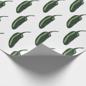 HOT EN SPICY Jalapeño Chili Peppers Patroon Cadeaupapier (Hoek)