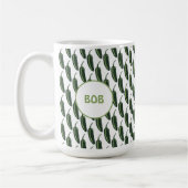 HOT EN SPICY Jalapeño Chili Peppers Patroon CUSTOM Koffiemok (Links)