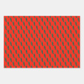 HOT EN SPICY Jalapeño Chili Peppers Patroon Inpakpapier Vel (Voorkant 2)