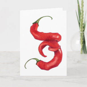 Hot- en Spicy kerstkaart Feestdagen Kaart