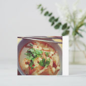 Hot en Spicy Tom Yum Briefkaart (Staand voorkant)