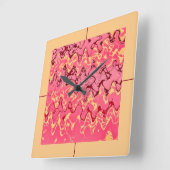 Hot Evening Vierkante Klok (Hoek)