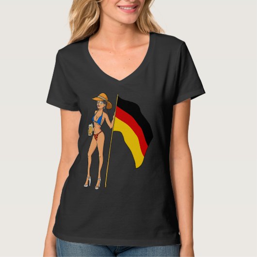 Hot Fan Girl Germany T-shirt (Voorkant)