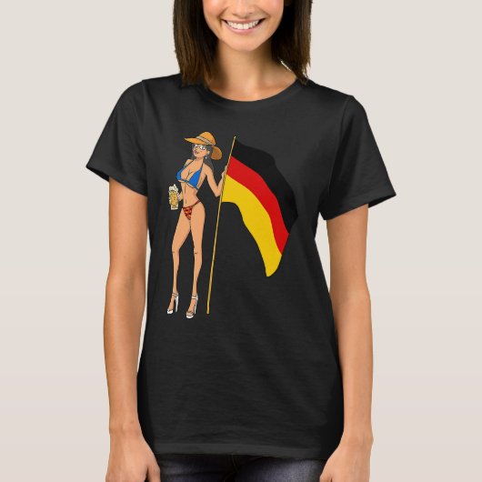 Hot Fan Girl Germany T-shirt (Voorkant)