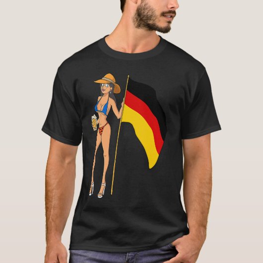 Hot Fan Girl Germany T-shirt (Voorkant)