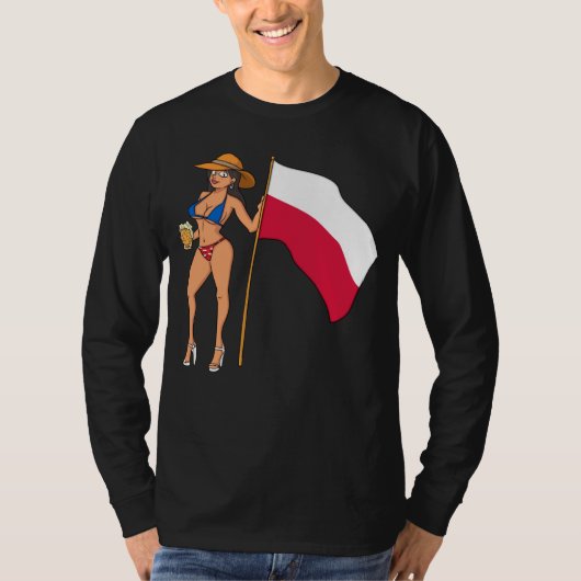 Hot Fan Girl Poland T-shirt (Voorkant)