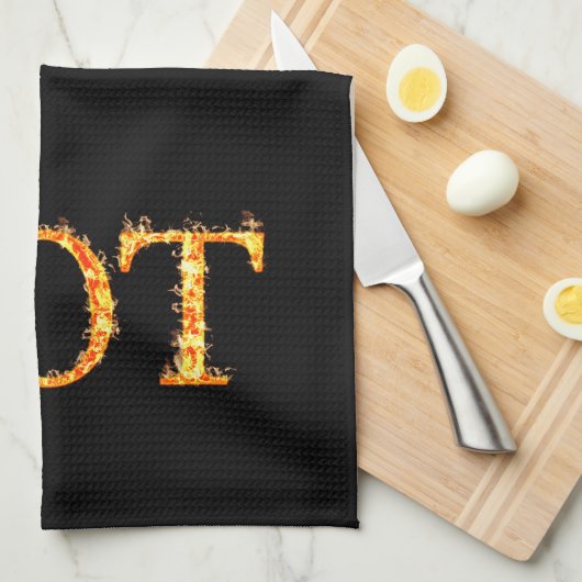 Hot Fire keukenhanddoek (Quarter Fold)