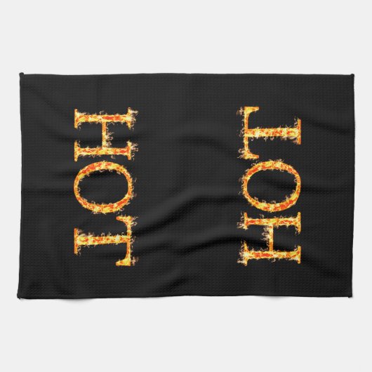 Hot Fire keukenhanddoek (Horizontaal)